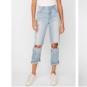 Express High Rise Girlfriend Jeans